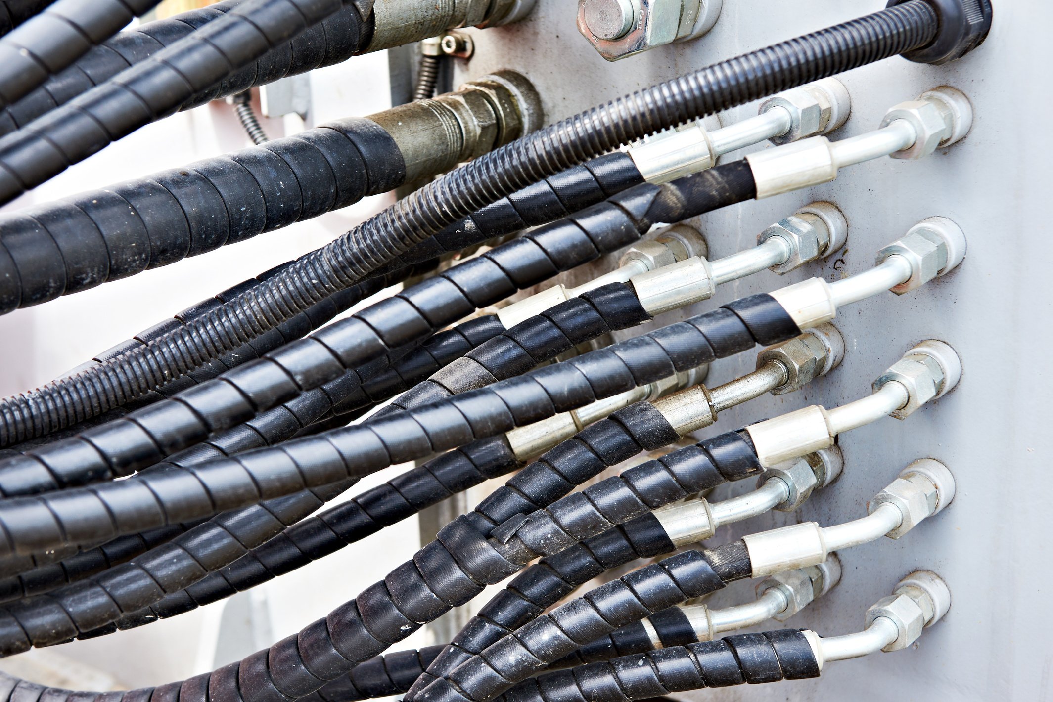 Hoses of hydraulic machine